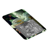 White Azalea Flower Lijst Uw foto toevoegen Magneet (Rechterzijde)