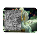 White Azalea Flower Lijst Uw foto toevoegen Magneet (Horizontaal)