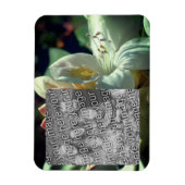 White Azalea Flower Lijst Uw foto toevoegen Magneet (Verticaal)