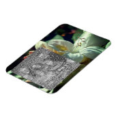 White Azalea Flower Lijst Uw foto toevoegen Magneet (Linkerzijde)