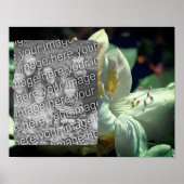 White Azalea Flower Lijst Uw foto toevoegen Poster (Voorkant)