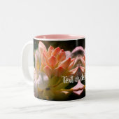 White Azalea Flower Personalized Tweekleurige Koffiemok (Voorkant links)