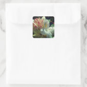White Azalea Flower Vierkante Sticker (Tas)