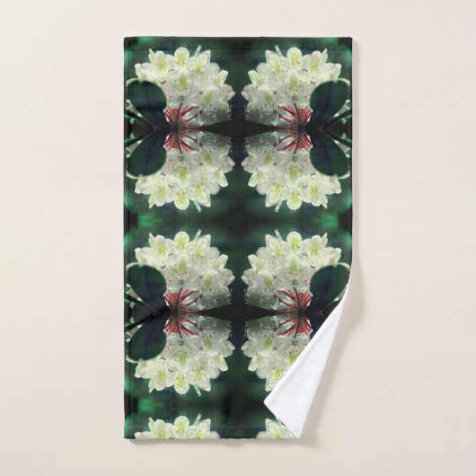 White Azalea Flower with Raindrops Abstract Bad Handdoek (Handdoek)