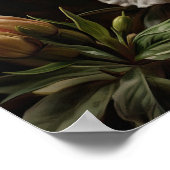 White Azalea Flowers Art Print Poster (Hoek)