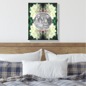 White Azalea Flowers Lijst Creëer Uw eigen foto Canvas Afdruk (Insitu (Slaapkamer))