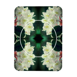 White Azalea Flowers Lijst Uw foto toevoegen Magneet