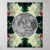 White Azalea Flowers Lijst Uw foto toevoegen Poster (Voorkant)