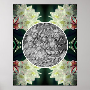 White Azalea Flowers Lijst Uw foto toevoegen Poster