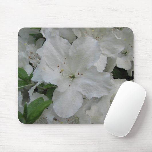 White Azalea Mousepad Muismat (Met muis)