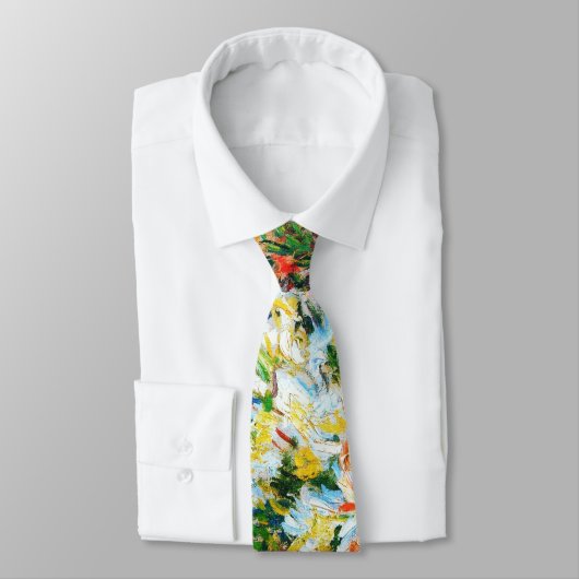 White Azaleas in een Pot 1885 Claude Monet bloemen Stropdas (Gebonden)