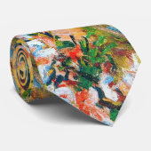 White Azaleas in een Pot 1885 Claude Monet bloemen Stropdas (Opgerold)