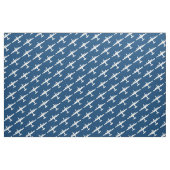White B-24 Liberator Vliegtuig Pattern Blue Fabric Stof (Fat Quarter)