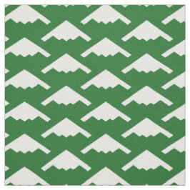 White B-2 Spirit Stealth Bomber Pattern on Green Stof