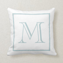White Baby Blue Monogram