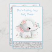 White Baby Elephant Kaart (Voorkant / Achterkant)