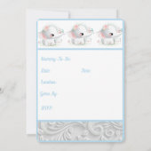 White Baby Elephant Kaart (Achterkant)