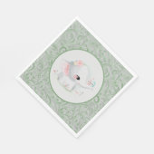 White Baby Elephant Servet (Hoek)