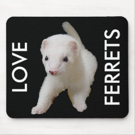 White Baby Ferret Muismat