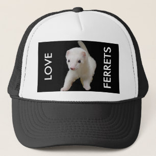 White Baby Ferret Trucker Pet