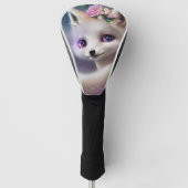 White Baby Fox Golfheadcover (Voorkant)