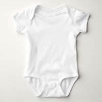 White Baby Jersy Bodysuit / Aanpassen