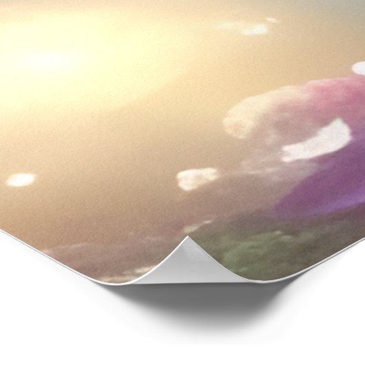 White Baby Lion Cub Fantasy Poster (Hoek)