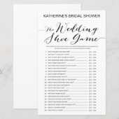 White Background Vrijgezellenfeest Game PRINTED (Voorkant / Achterkant)