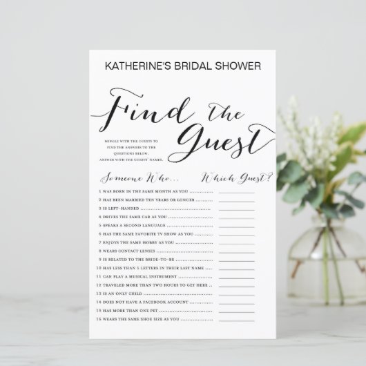 White Background Vrijgezellenfeest Game PRINTED (Staand voorkant)