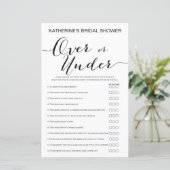 White Background Vrijgezellenfeest Game PRINTED (Staand voorkant)