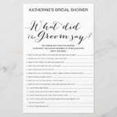 White Background Vrijgezellenfeest Game PRINTED (Voorkant)