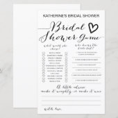 White Background Vrijgezellenfeest Game PRINTED (Voorkant / Achterkant)