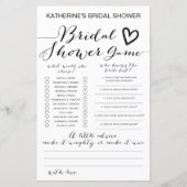 White Background Vrijgezellenfeest Game PRINTED (Voorkant)