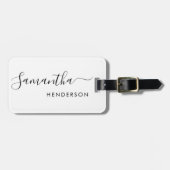 White Bagagelabels Wedding Table Plan/Favor (Voorkant horizontaal)