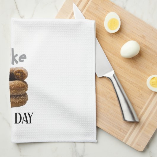 White Bake Mijn Dag Theedoek (Quarter Fold)