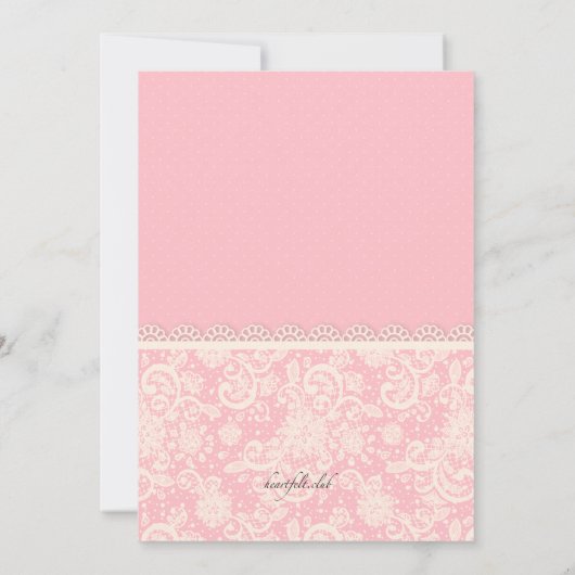 White Ballet Shoes Invitation Kaart (Achterkant)