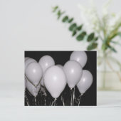 White Balloons Briefkaart (Staand voorkant)