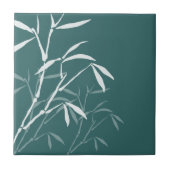 White Bamboo Tile and Trivet Tegeltje (Voorkant)
