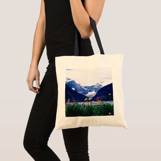 White Banff National Park, Lake Louise bloemen Tote Bag (Voorkant (product))
