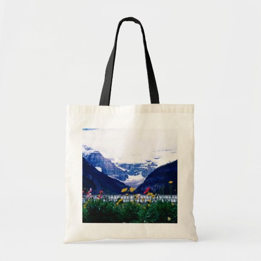 White Banff National Park, Lake Louise bloemen Tote Bag (Voorkant)