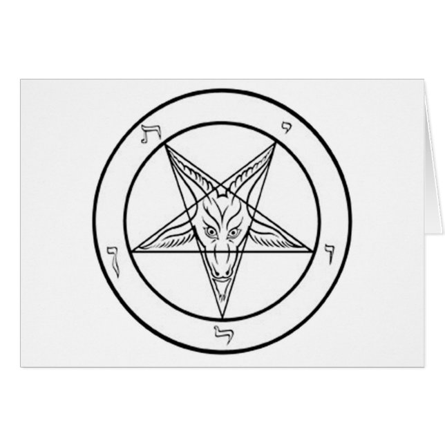 white baphomet pent GRAPHIC (Voorkant Horizontaal)