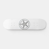 White Baphomet Skateboard (Horizontaal)