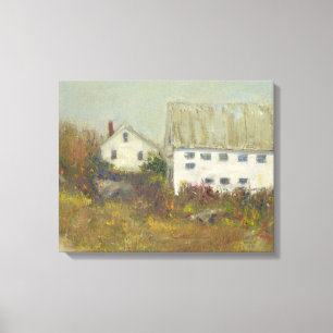 White Barn Canvas Afdruk