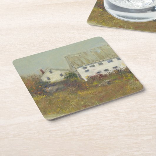 White Barn Kartonnen Onderzetters (Schuin)