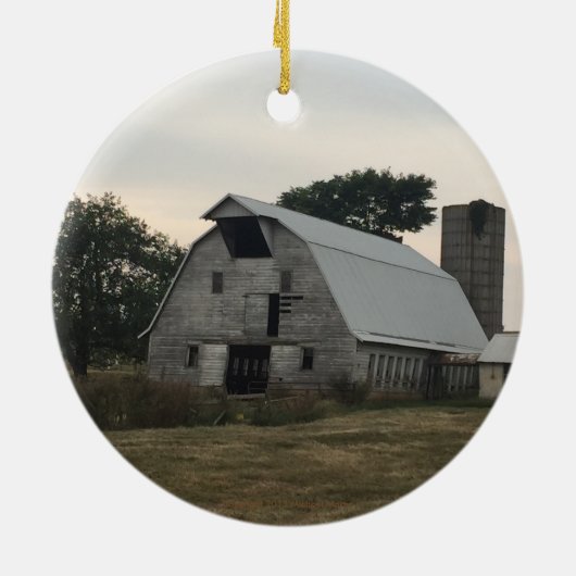 White Barn Ornament (Achterkant)