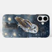 White Barn Owl Mystiek in Sneeuwtelefoon Case-Mate iPhone Case (Achterkant (horizontaal))