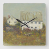 White Barn Vierkante Klok (Voorkant)