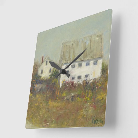 White Barn Vierkante Klok (Hoek)