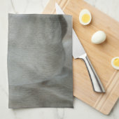 White Baroque Donkey Theedoek (Quarter Fold)