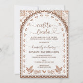 White & Barro Cielito Lindo Baby shower Uitnodigin Kaart (Voorkant)